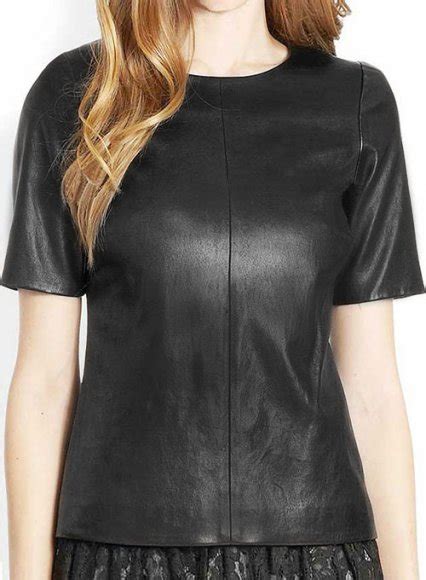 ladies leather blouses|authentic leather tops for women.